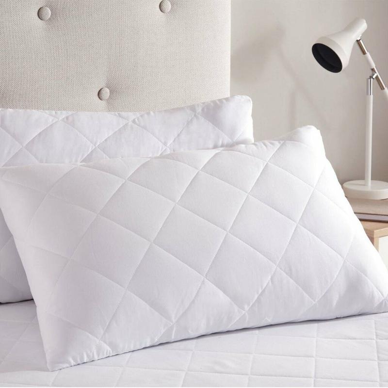 2 PACK- LUXURY PILLOWS QUILTED ULTRA LOFT JUMBO SUPER BOUNCE BACK BED PILLOWS 5