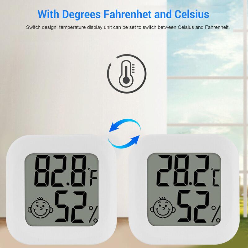 Digital Humidity Meter LCD Thermometer Hygrometer Indoor Temperature Meter Gauge 3