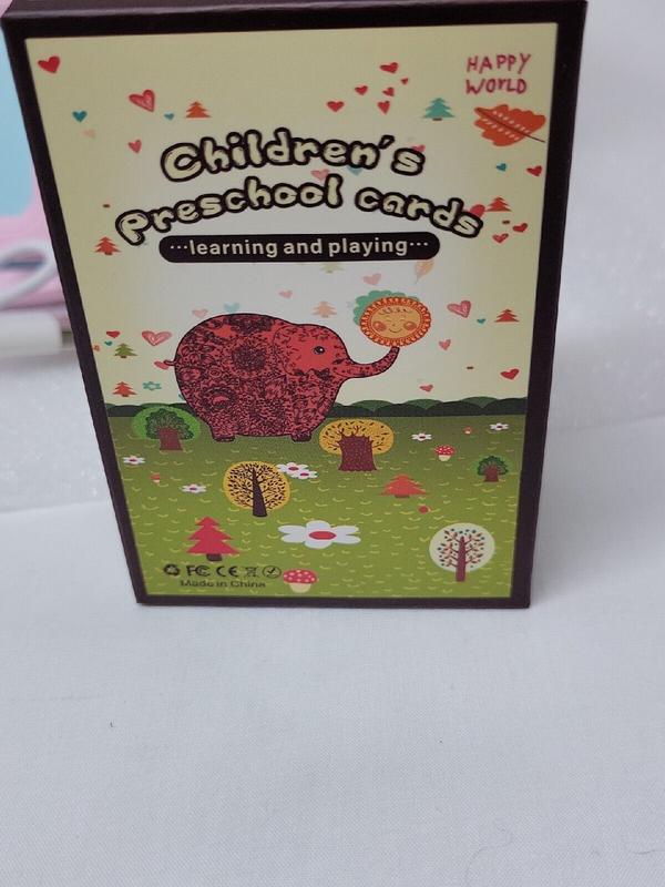 Card Reading Device Learning Machine with Cards, Early Educational Pink "Works" 2