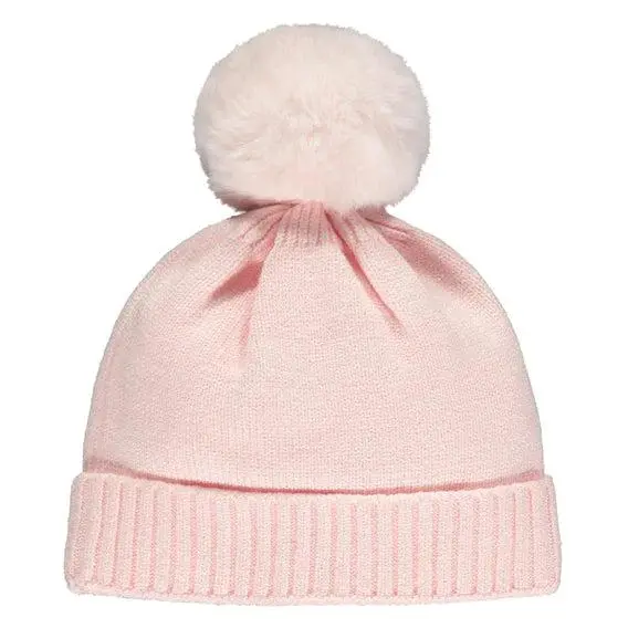 A Dee ASHLEY Pale Pink Pom Pom Hat - W231908 1