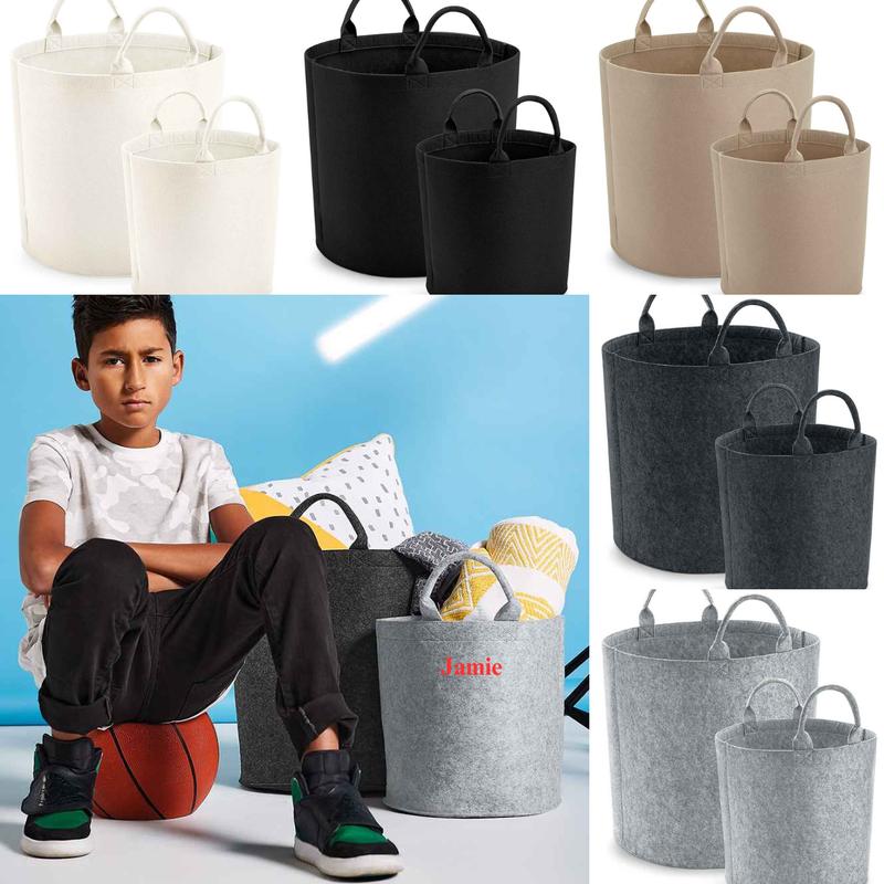 Personalised Felt Storage Basket 1