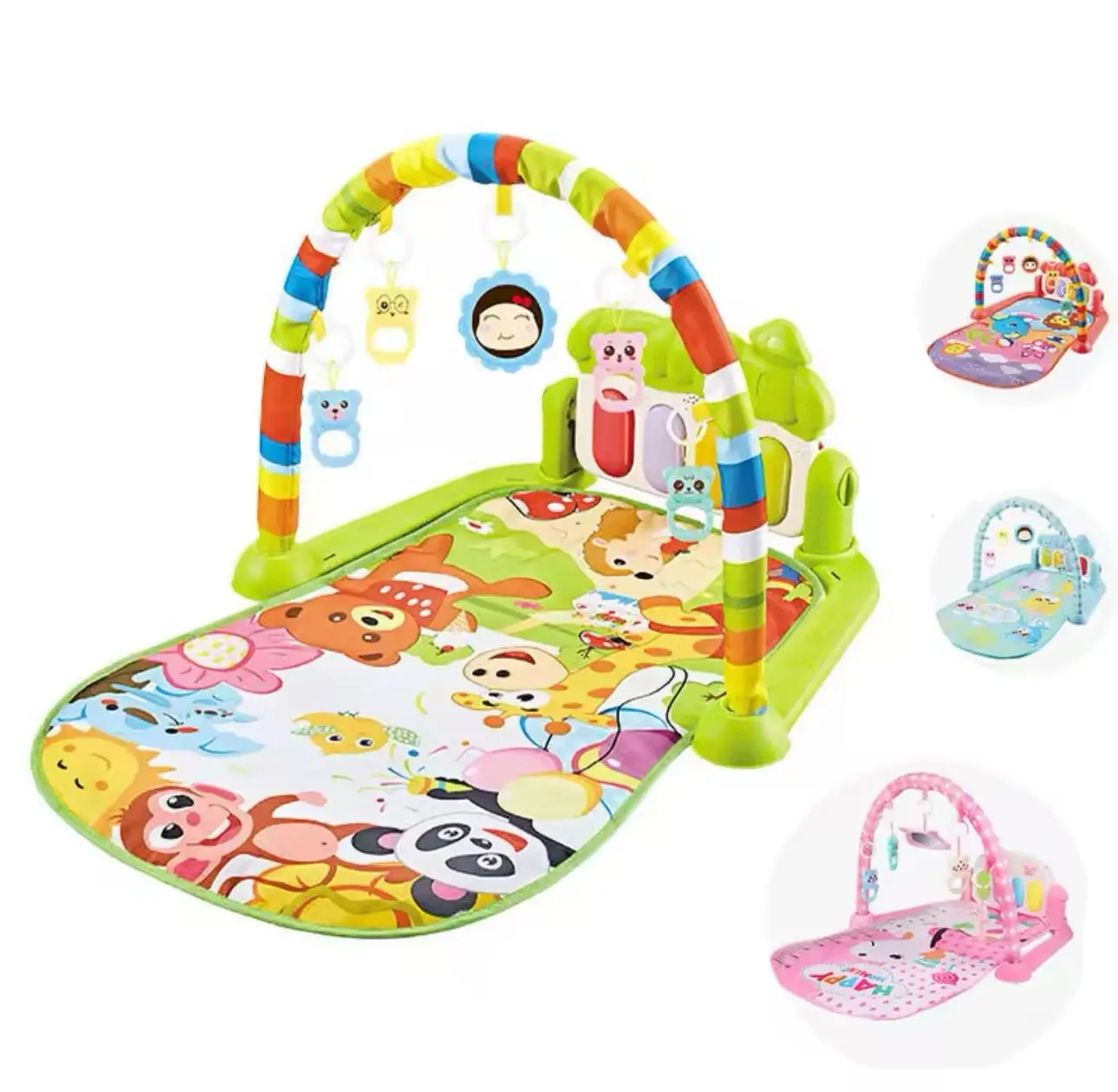 BABY ACTIVITY GYM Music Rack Play Mat Kid Rug Puzzle Carpet Piano Keyboard Infant Playmat Crawling Game Pad Baby Toy Gift kids playmate fisher price monkey floor developmental toys busy board development toddler foam stepping stone