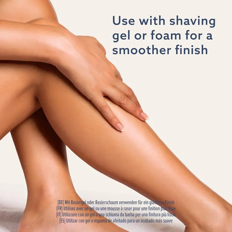 Women's 5 Blade Razor with 3 Refills – Smooth Shave, Precision Blades, and Comfort Design for Silky Skin Handle 4