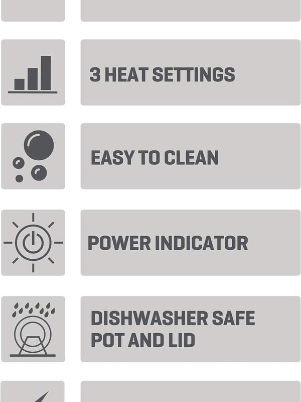 Daewoo Stainless Steel Slow Cooker With 3 Heat Settings And Power Indicator, Dishwasher Safe and Carry Handles With Raised Feet, Easy Clean, 3.5-Litres 4