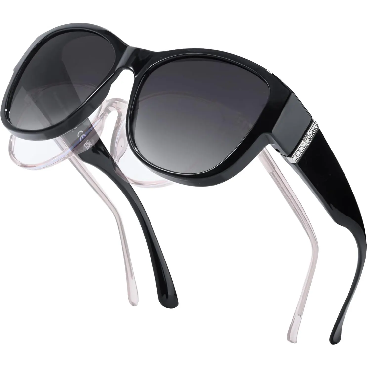 Myiaur Polarised Fit Over Sunglasses for Women, UV400 Protection, TR90 Trendy Frame, Ideal for Daily Wear & Driving