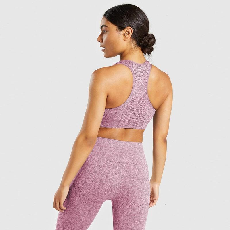 Seamless knitted yoga workout clothing 1
