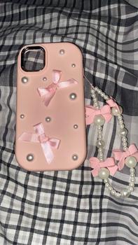 Product Review of Bowknot Decor Phone Case with Faux Pearl Beaded Lanyard, Cute Fashion Phone Protective Case, Full Coverage Shockproof Phone Cover Compatible with iPhone 15 14 13 ProMax from ** ** ** ** ❤**🩹 0