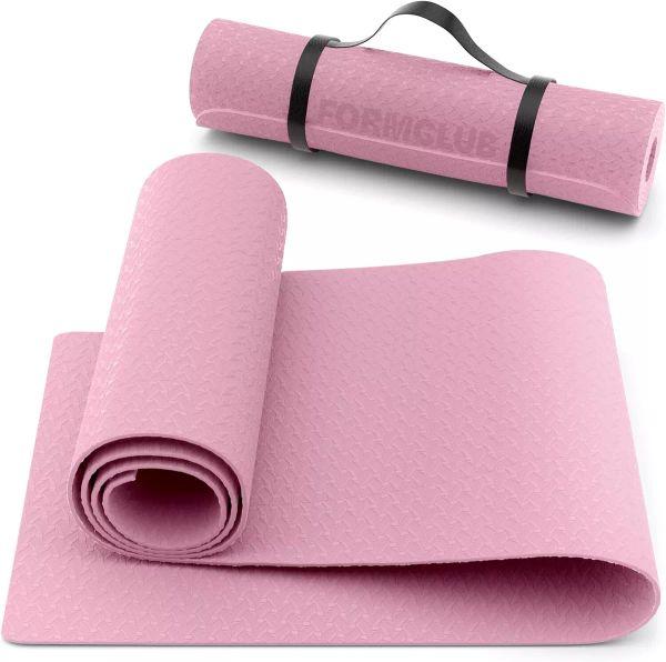 Product Introduction of Non-Slip Pink Yoga Mat for Gymnastics and Pilates Exercise - Thick 6MM Workout Mat 5