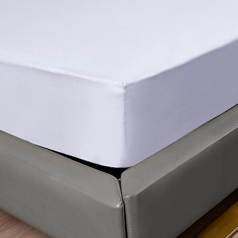 Microfiber Fitted Sheet Extra Deep Pocket Bed Sheet 26 Cm Soft Brushed Microfiber Breathable Fitted Bed Sheets Shrinkage and Fade Resistant- 360° Elastic Corners, Durable And Less Likely To Rip or Tear Fitted Sheets- Easy Care & Machine Washable 4
