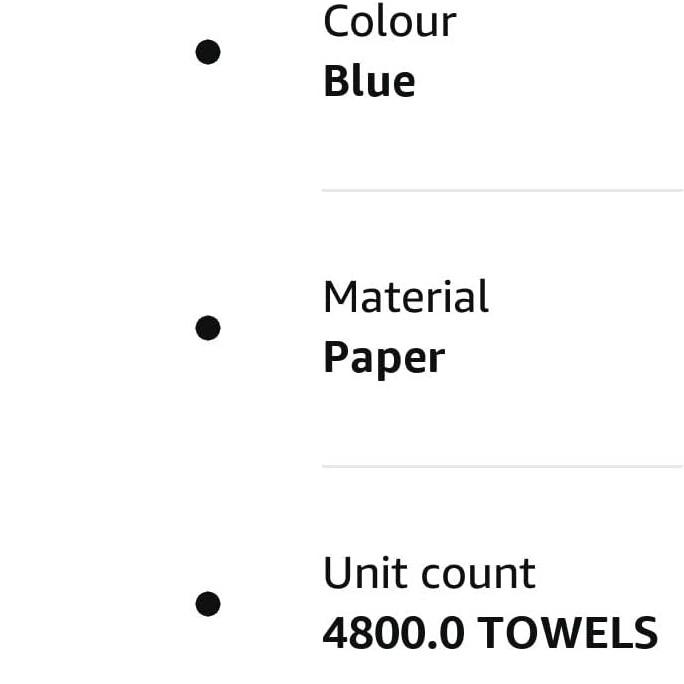 12 x Centre Feed Rolls Blue Tissue Paper Roll (2 Ply) Pack Toilet 4