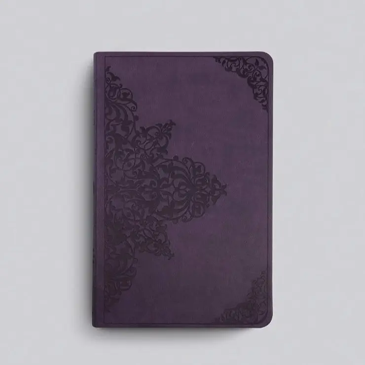 ESV Large Print Value Thinline Bible - TruTone Lavender Imitation Leather - Filigree Design - English Standard Version 3