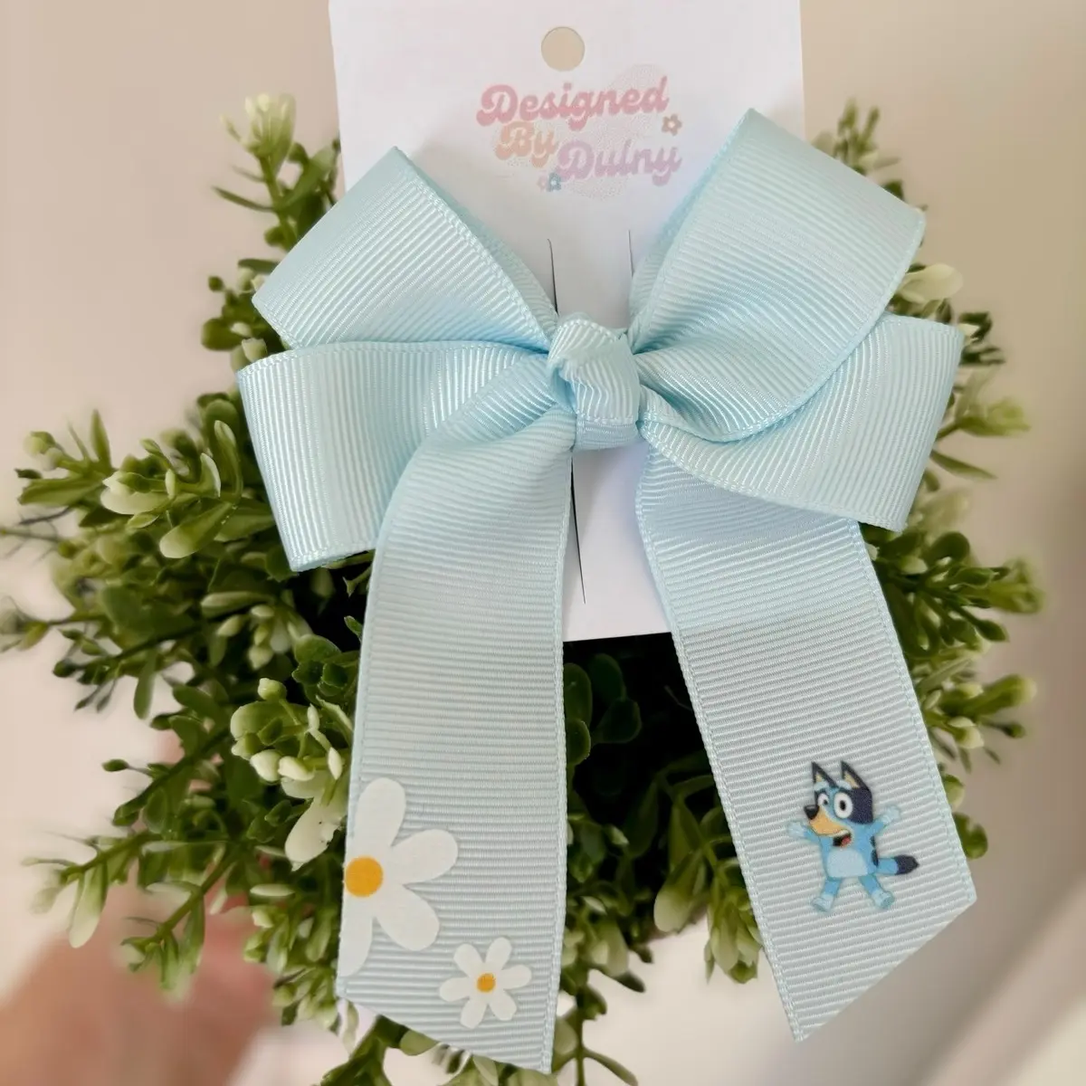 Bluey and Bingo 4 inch Hair Bows | Hair Accessories | Girls | Children’s | Bow | Flower