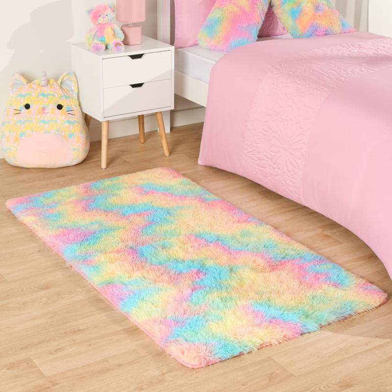 Sienna Fluffy Rug Anti-Slip/Skid Shaggy Large Bedroom Non-Shed Floor Carpet Mat 6