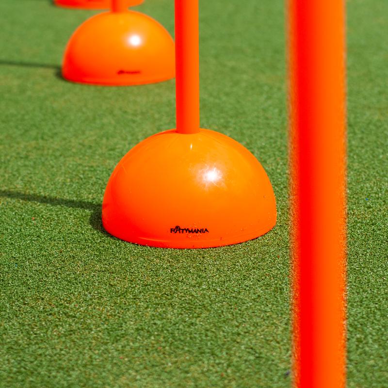 Futtymania Football Slalom Poles Set - Enhance Fitness, Speed, and Agility - Multi-Sports Training Aid - Highly Visible Neon Color for Effective Training Courses 3
