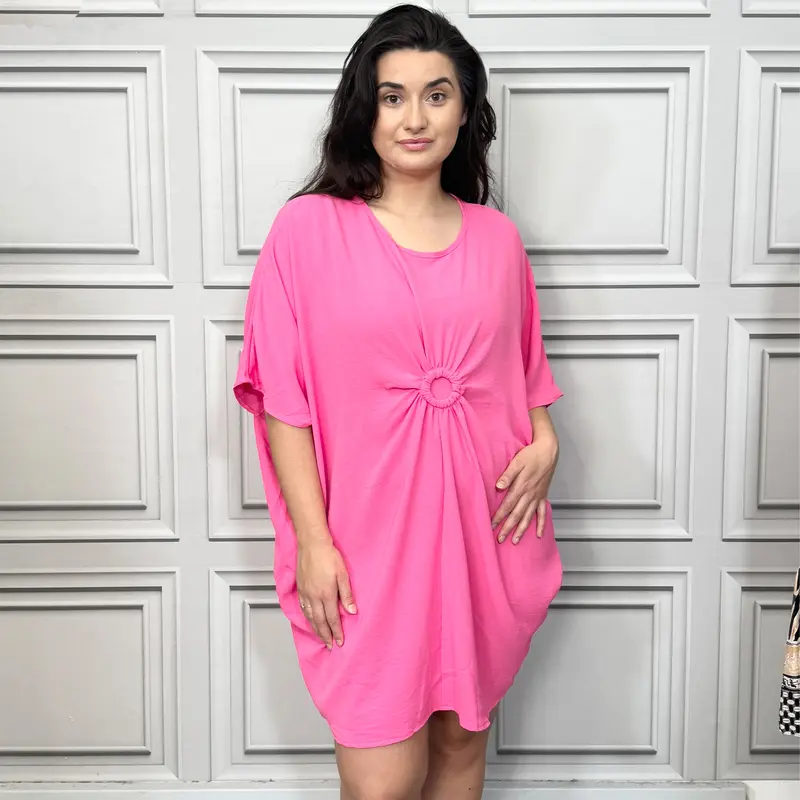 [Silu Boutique] Crinkle Ring Front Summer Dress , Fits up to UK30, Summer Dresses, Summer Wear, Women's Summer Fashion 4