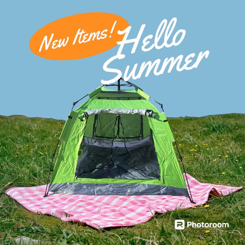 Waterproof Family Camping Tent - Full Automatic Instant Pop Up, 4 People Capacity, Great Quality, Easy to Install and Fold, Suitable for Kids tents inflatable 2