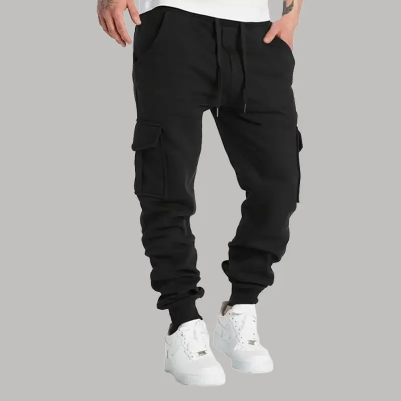 3 Pieces - Six Pockets Cargo Sweatpants Casual Cotton 1