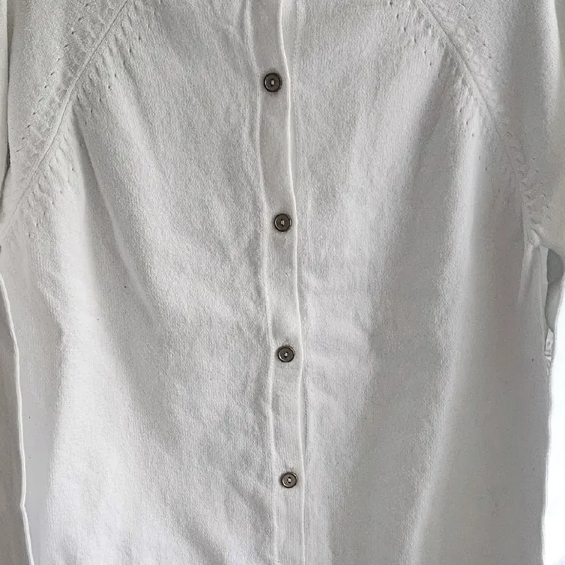 Girls white knitted cardigan button up Long-sleeved kids clothes 1