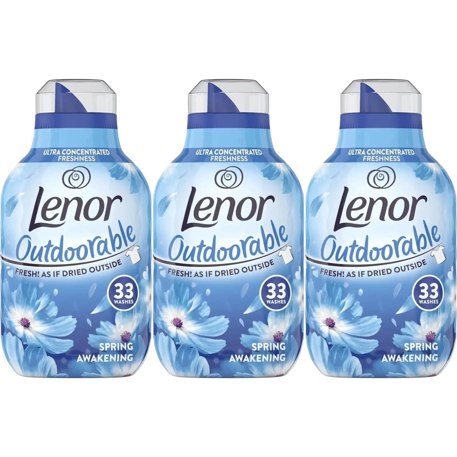 3 x Lenor Outdoorable Spring Awakening 33 Washes (462ml)