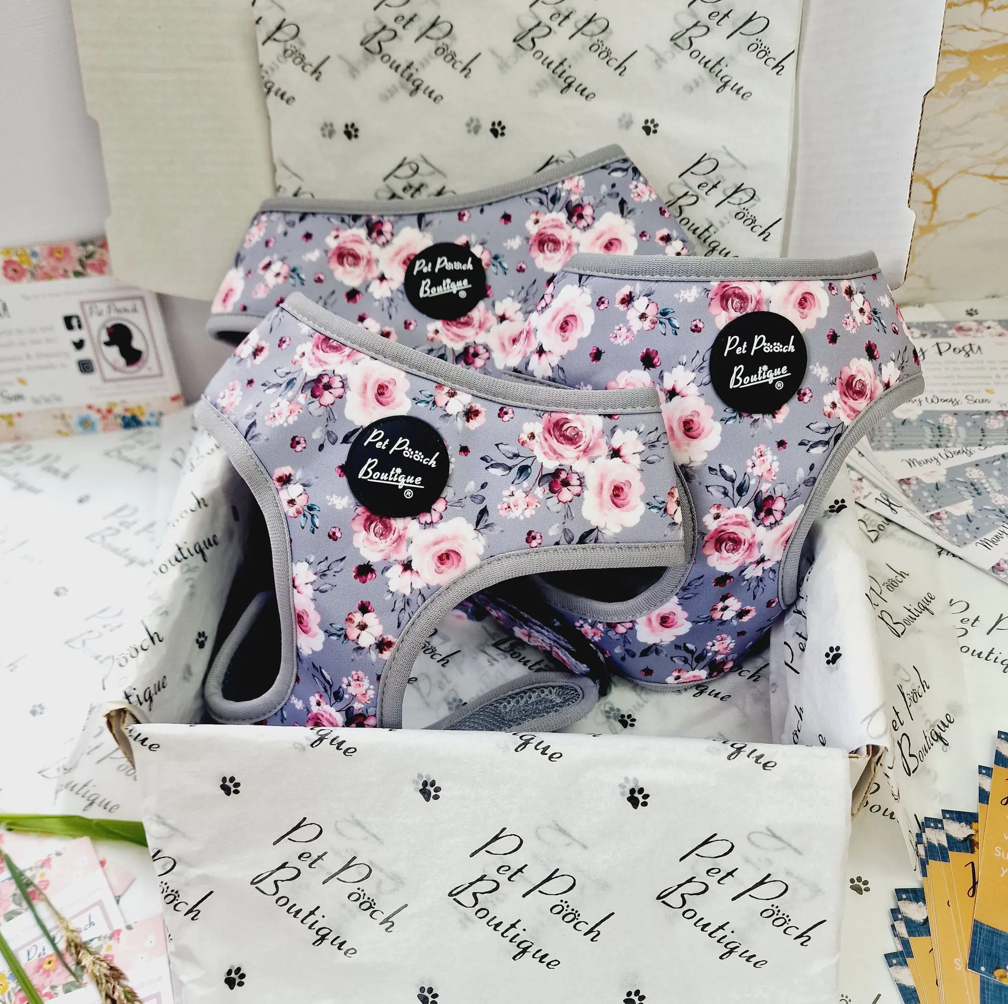 Secret Garden Floral Dog Harness