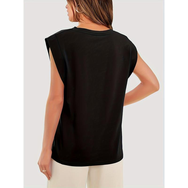 Plus Size Women's Sleeveless Casual Top Relaxed Fit Versatile Summer Wear Ideal for Layering and Everyday Comfort 1