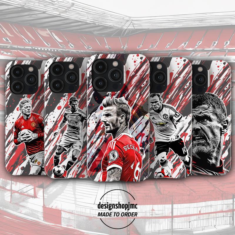 Manchester Football Phone Case - Compatible with iPhone - Handheld Smartphone Protector Cover - Gift for Him, Her, Boys & Girls 1