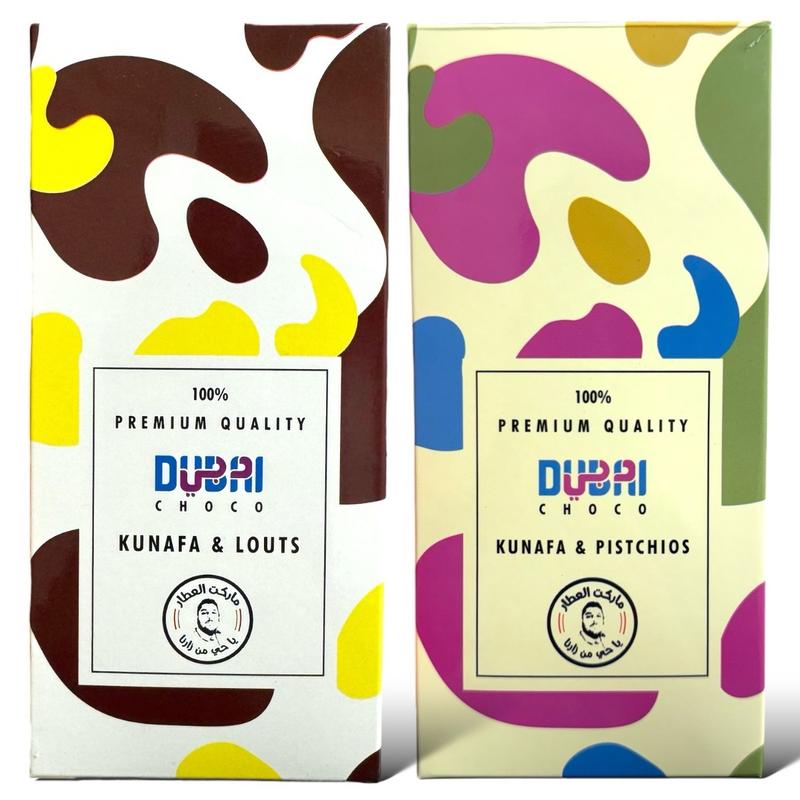 Dubai Chocolate Bar | Pistachio & Kunafa | Lotus & Kunafa | PICK YOUR FLAVOUR | DUBAI CHOC Snack Dessert 1