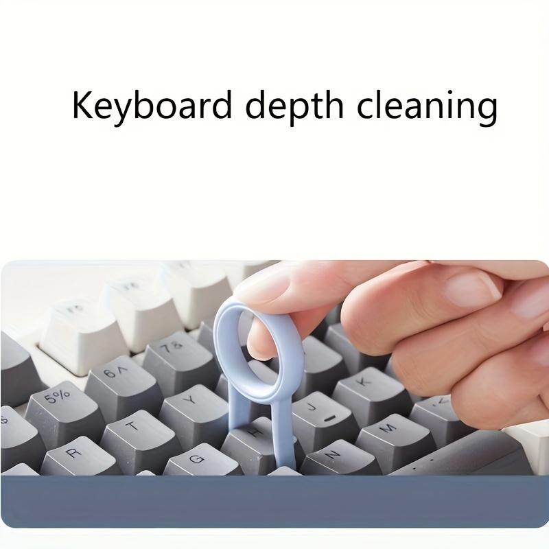 1-2 DAYS SHIPPING - 7-in-1 Cleaning Kit For Keyboard, Earphone, Screen, Small Cleaning Brush, Household Cleaning Tools For Earphone Phone Keycaps Cleaning, Crevice Brush, Cleaning Supplies, Cleaning Tool,Cleaner Silicone Set Box , Fleece, Sponge, Slide 6