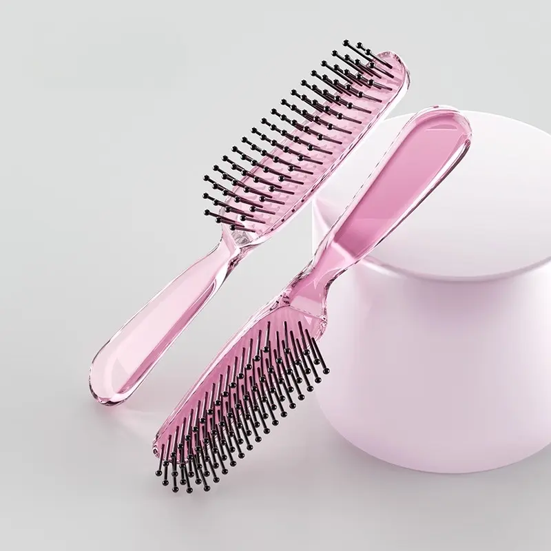 Mini Westin Transparent Daily Comb Hairbrush for Effortless Styling and Gentle Detangling, Comfortable Grip – Ideal for Women, Men, and Travel Smooth Handle Haircare