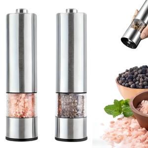 Electric Salt and Pepper Grinder, Portable Spice Grinder, Electric Salt Pepper Mill, Pro Cook Salt and Pepper Wand Shaker, Pepper Dispenser Kitchen Seasoning Gadgets