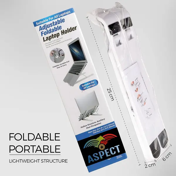 Aspect 8 Angles Adjustable Foldable Laptop Holder Suitable for All Laptops 2