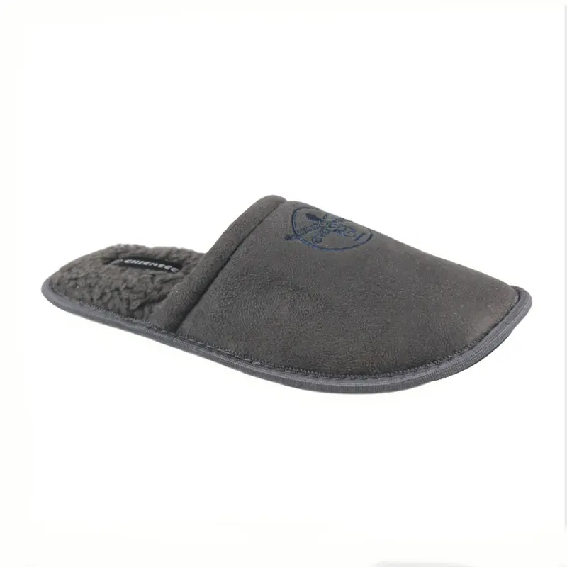 MENS SLIPPERS WINTER WARM FLEECED MULES LINED COSY MEMORY FOAM INDOOR SLIP ON SHOES QUALITY LIGHTWEIGHT COMFORT COMFY PADDED SLIP ON 4