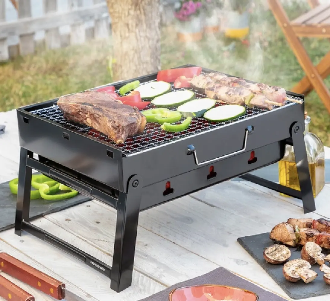 Lightweight Portable Folding Charcoal Barbecue