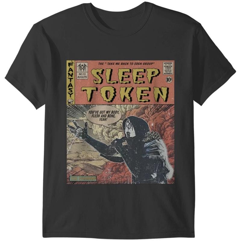 Sleep Token Comic Shirt, Vintage Take Me Back To Eden Album 1