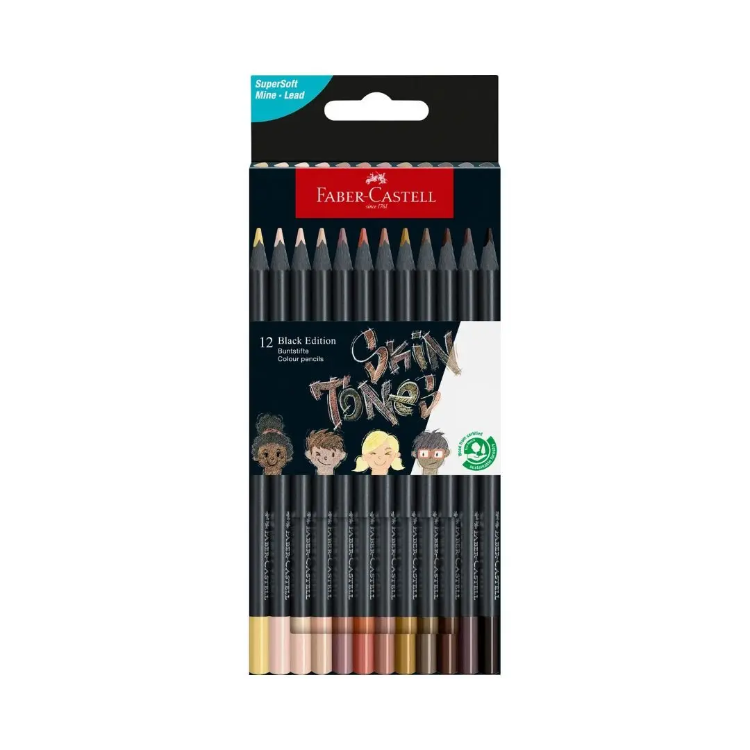 Skin Tone Colour Pencils Black Edition Faber-Castell color