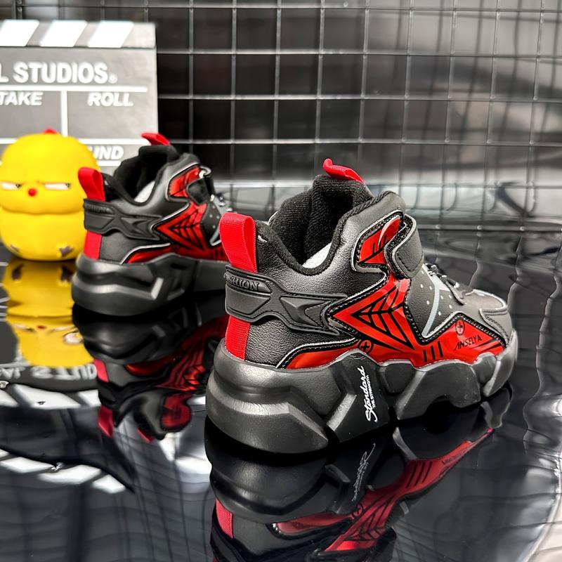 Product Introduction of New Fashionable Boys' Sports Shoes Waterproof, Anti slip, Wear resistant Children'S Running Shoes Outdoor Basketball Shoes Middle and Big Children'S Running Shoes 12