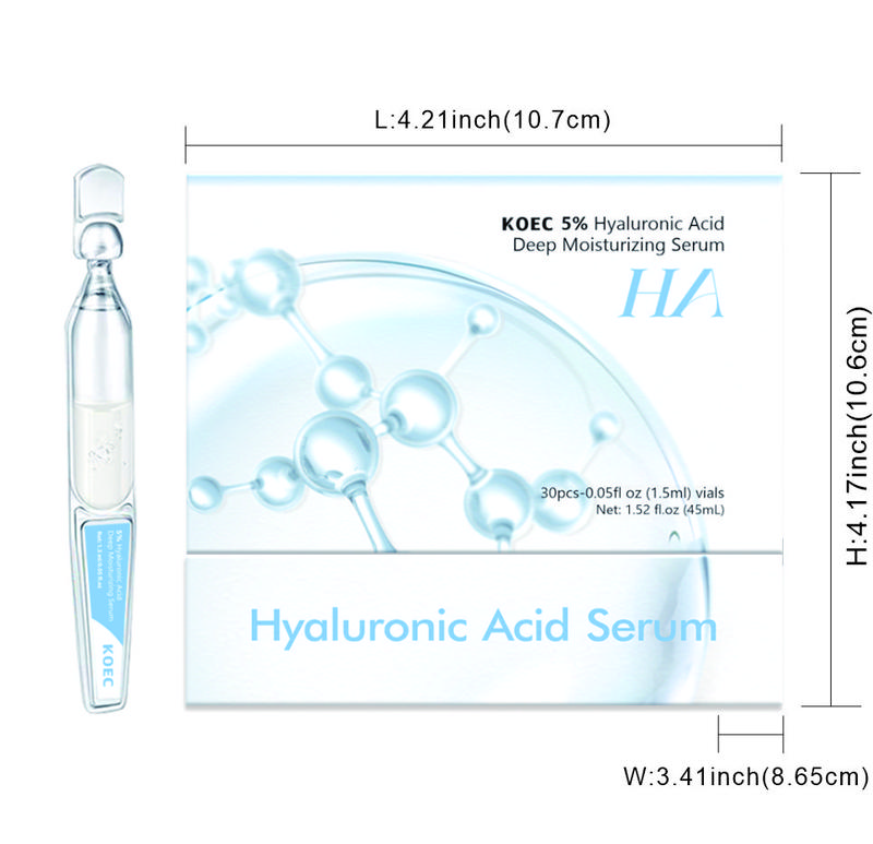 Ultra Hydrating Serum -Vegan | 5% Hyaluronic Acid Glass Skin Single-Use Vials Skincare Comfort 6