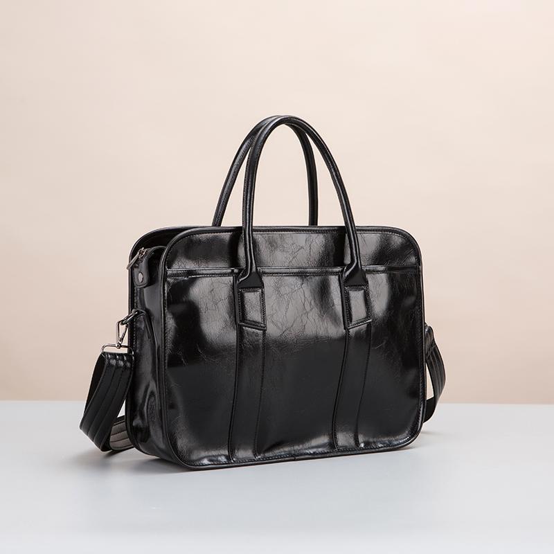 Product Introduction of Custom Design Business Laptop Waterproof Computer Handbag Men Shoulder Cross Body Bag Vintage Men's Briefcase 8