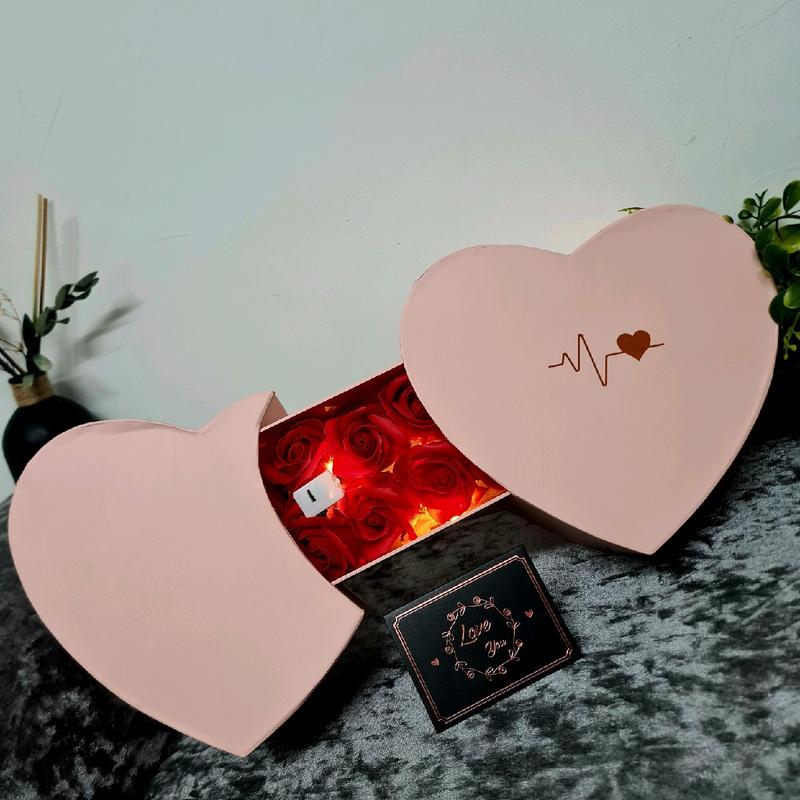 Beautiful LED Slide Love Heart Box Gift 5
