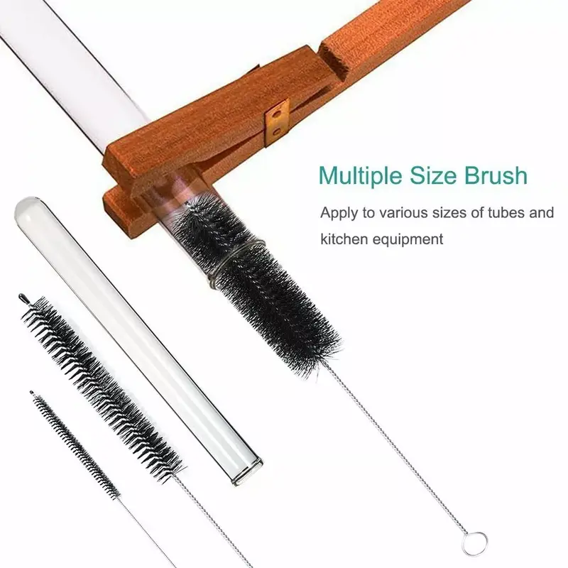 10X Household Bottle Brushes Pipe Bong Cleaner Glass Tube Cleaning Brush Sets 1