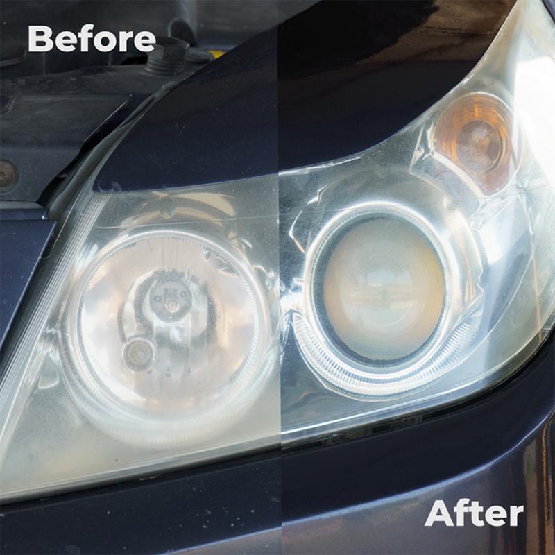 DIY Headlight Restoration Kit - For Plastic Lenses On Tail Lights, Trailers, Boat Windows, Helmet Visors, Motorcycle Windscreens, Snowmobiles Etc. 2
