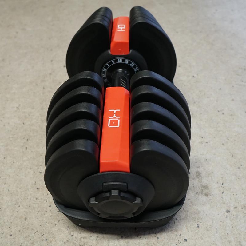 OX | Adjustable Dumbbells 40KG Pair (80KG Total) Steel Dumbbell Set Free Weights 5