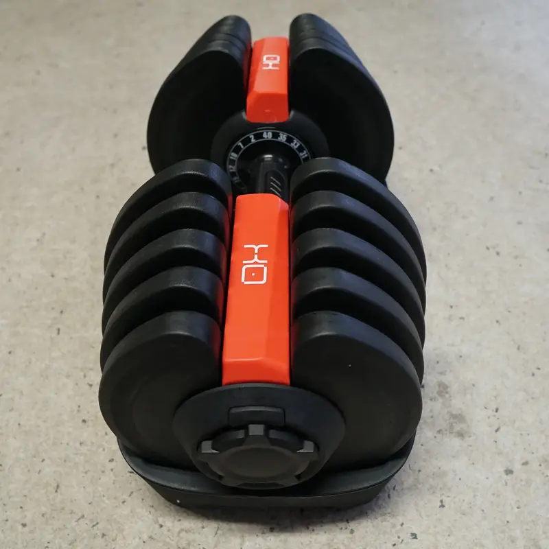 OX | Adjustable Dumbbells 40KG Pair (80KG Total) Steel Dumbbell Set Free Weights 5