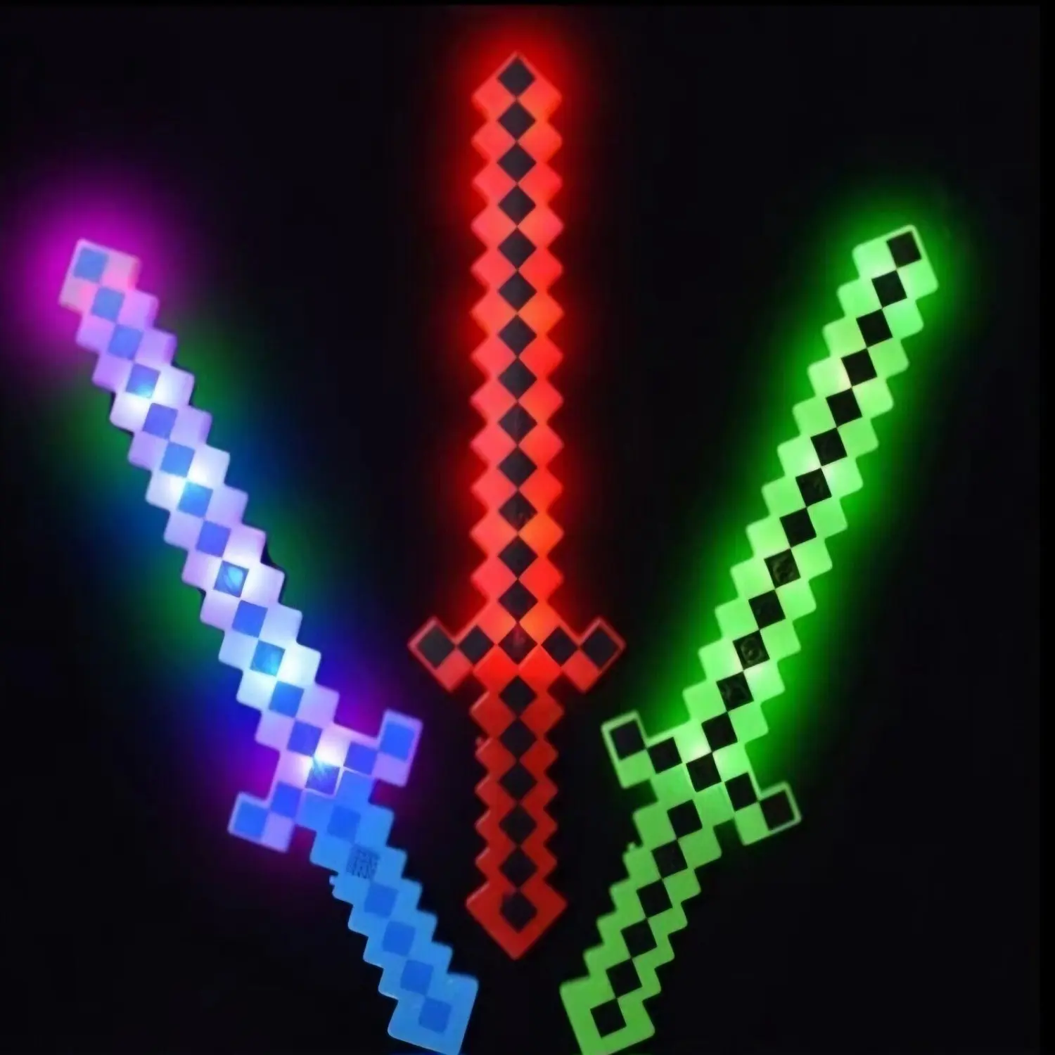 Kids Toy Minecraft PixelSword Diamond Eva Foam Play Toys Pickaxe Weapon Gift Uk