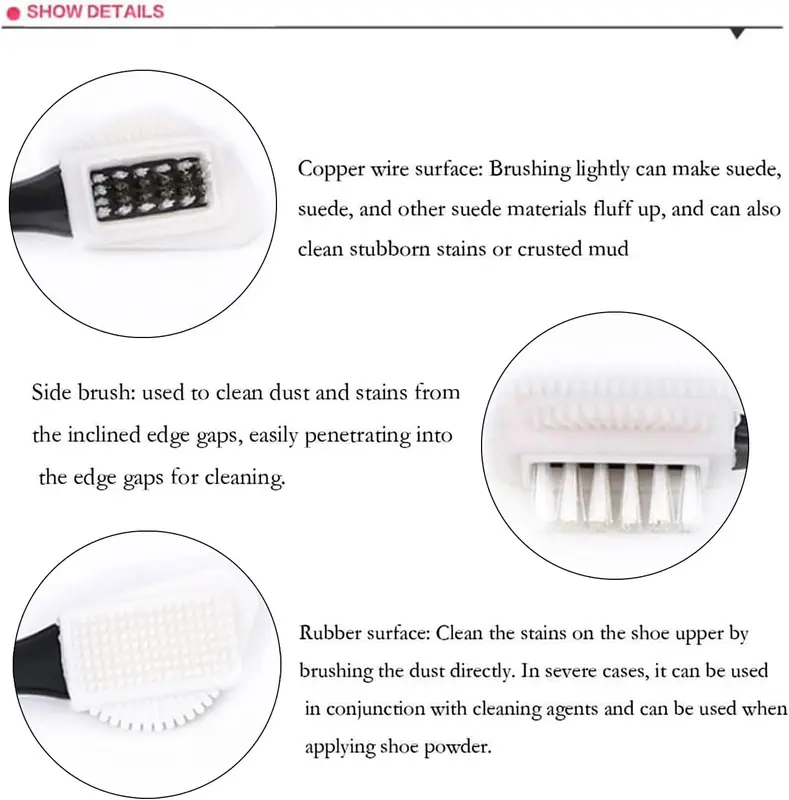 Comprehensive Suede and Nubuck Brush for Footwear Cleaning - Gentle and Effective - Comfort Shoe Leather Natural Bedroom 3
