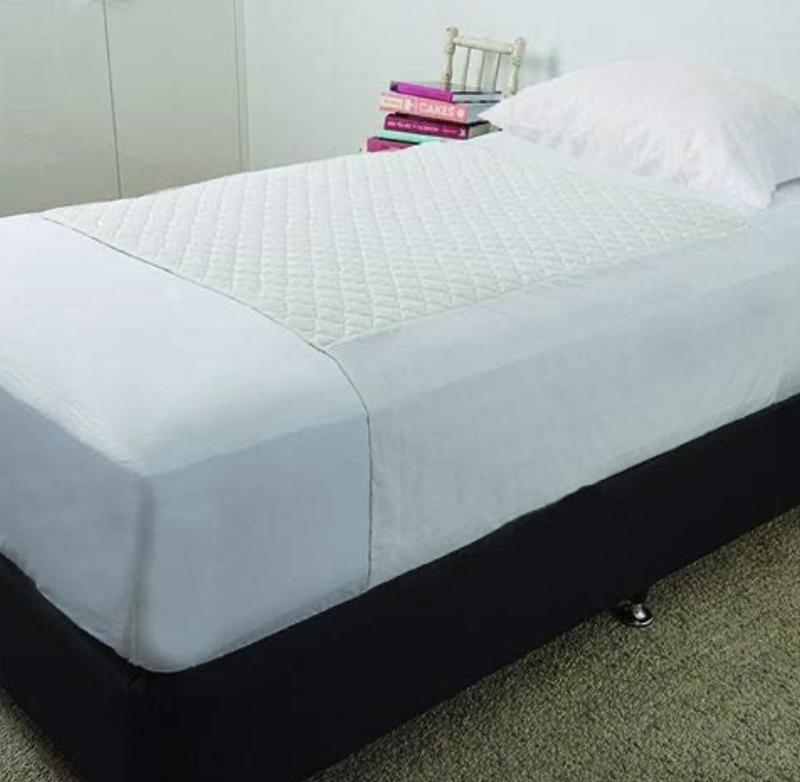 Product Introduction of Cotton Waterproof Bed Protector/Pad with Tucks Washable Soaker Sheet, Single & Double 300 Washes 3/4 liter Absorbent Incontinence 90x90cm,85x135cm,75x90cm (90x90cm/Pair With Tucks) topper for 4