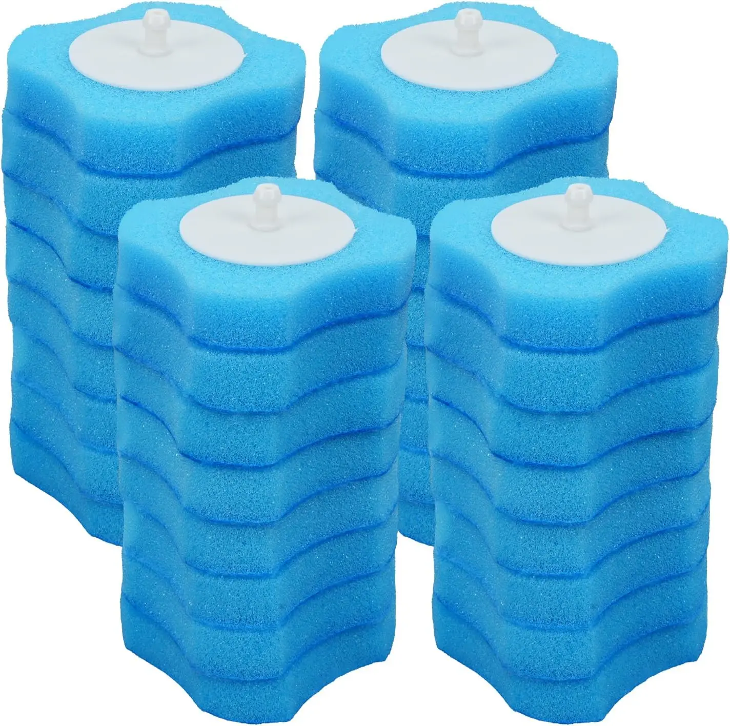 32PCS Disposable Toilet Brush Replacement Head Disposable Toilet Brush Refills Disposable Toilet Cleaning System Toilet Brush Heads Toilet Wand Disposable Refill Heads for Bathroom Toilet