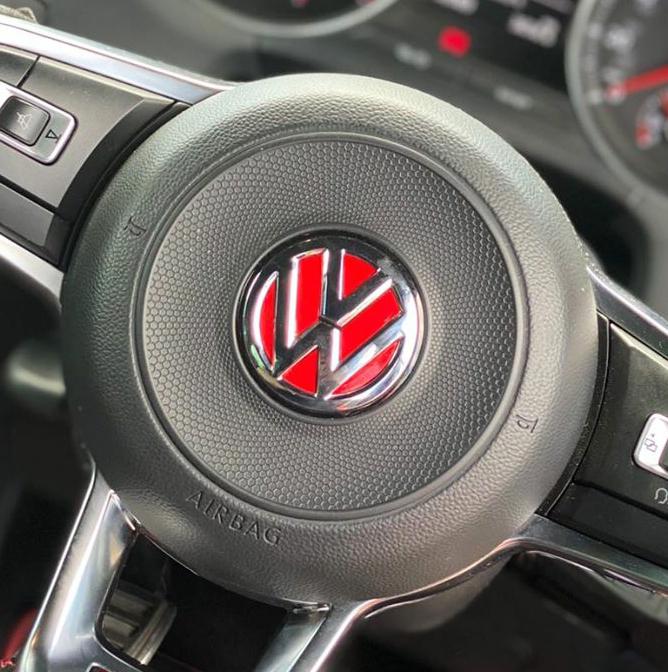 Steering Wheel VW Inlay Decal Sticker for Golf MK7 / MK7.5 1