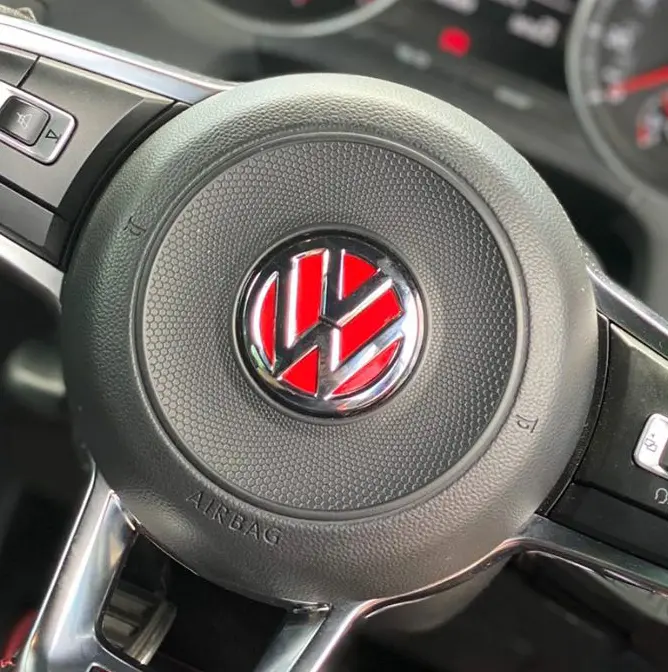 Steering Wheel VW Inlay Decal Sticker for Golf MK7 / MK7.5 1