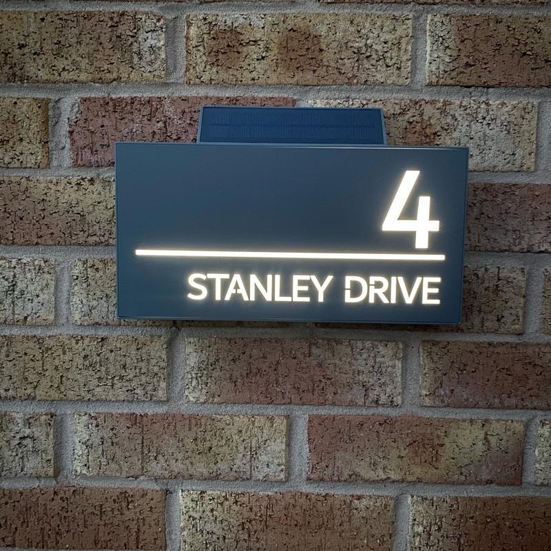 Solar House sign 1, contemporary house sign led doorsigns doorsigns 2